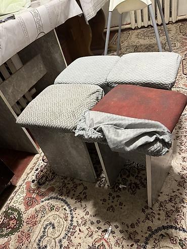 study table: Общий срочно Кухонный гарнитур: стол + 4 табурета - Комплект — 3