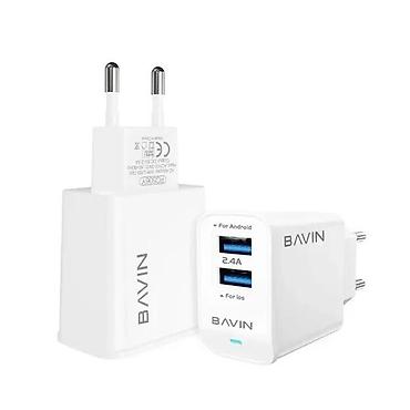 Žičani punjači za telefone: BAVIN zidni punjač sa kablom – Dual USB, brzo punjenje - Dva USB — 5