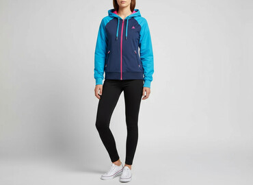 bluzy piłkarskie: Le Coq Sportif, Bluza z kapturem damska, rozmiar M