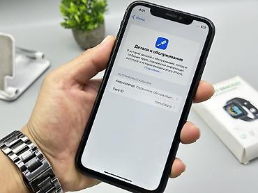 Apple iPhone: IPhone Xr, Б/у, 64 ГБ, Черный, 79 % — 6