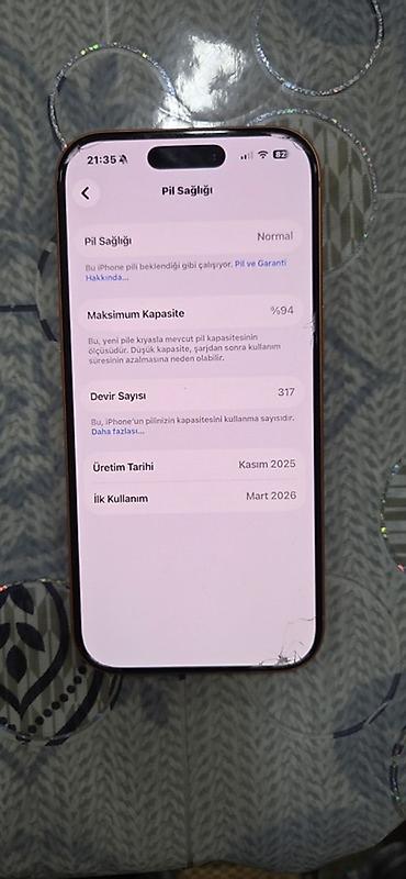 azercell nomreni ada kecirmek: IPhone 17 Pro, 256 GB, Narıncı — 6