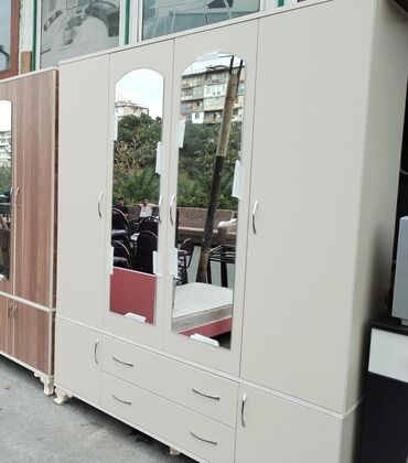 Dolablar: Açılan, 4 qapılı Düz dolab, Şifonyer — 10