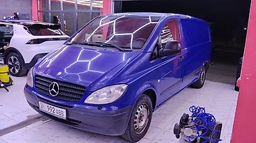 мерседес вита: Mercedes-Benz Vito фургон (синий), длинная база, 2-створчатые задние — 1