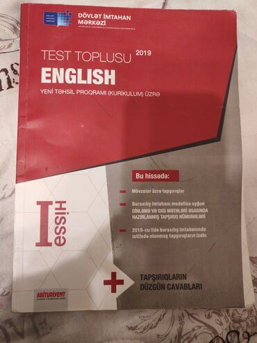 Testlər: İngilis dili Testlər 11-ci sinif, 1-ci hissə, 2019 il
