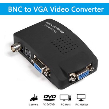 видеокамера на компьютер: Переходник Converter BNC to VGA Video (BNC\RCA + S-video на VGA +