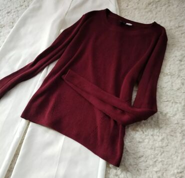 suknje sa resama: M (EU 38), Viscose, Single-colored, color - Burgundy