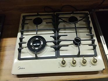 jedani cook: Газовая варочная поверхность Midea на 4 конфорки. Выполнена в светлом — 1