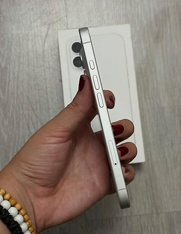 iphone c: IPhone 16, 128 GB, Ağ, Zəmanət, Simsiz şarj, Face ID — 5