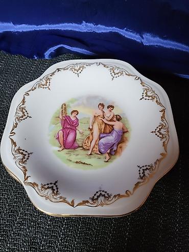 Ostali antikviteti: Desertni tanjiri Jugoporcelan Titov Veles iz 70ih.god. Jugoporcelan — 2