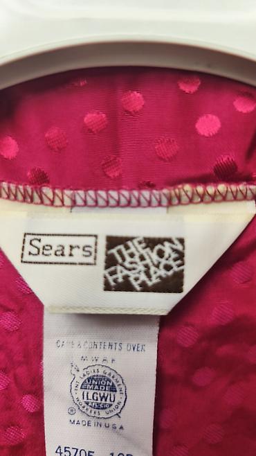 midnight dior: Sears “The Fashion Place” haljina, proizvedena u SAD (ILGWU – union — 3