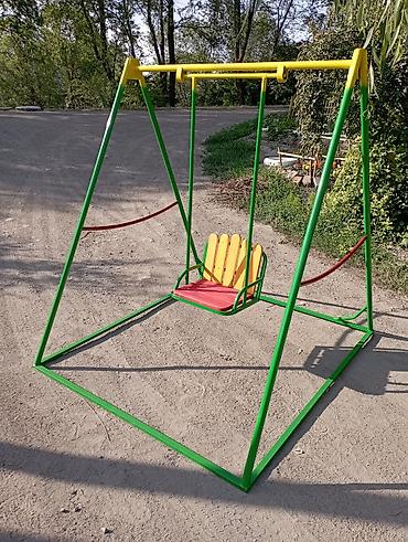 Детские качели: Детские каркасные качели! безопасные, надёжные, практичные! широкие — 14