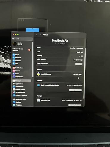 macbook air 2011: Для программирования, Б/у, Apple M2, ОЗУ, RAM: 16 ГБ — 3