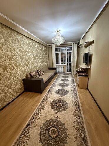 купить гостинку в бишкеке: 2 комнаты, 52 м², Элитка, 6 этаж, Евроремонт