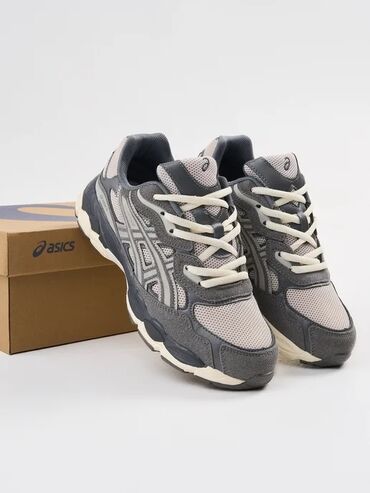 удобный обувь: Эркектердин кроссовкасы, 40.5, Asics, Жаңы, түсү - Боз, Акылуу жеткирүү, Өзү алып кетүү