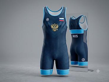 гитара нарын: Борцовский трико RUS Team Gear - Профессиональный соревновательный — 1