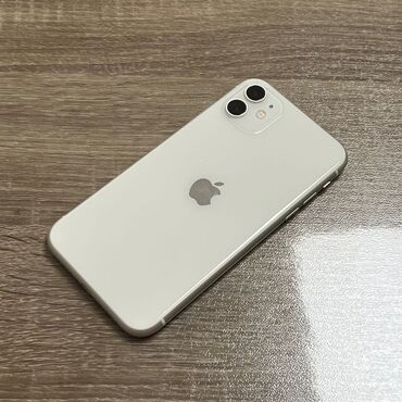 обмен телефон айфон: IPhone 11, Б/у, 64 ГБ, Белый, Зарядное устройство, Защитное стекло, Чехол, 83 %