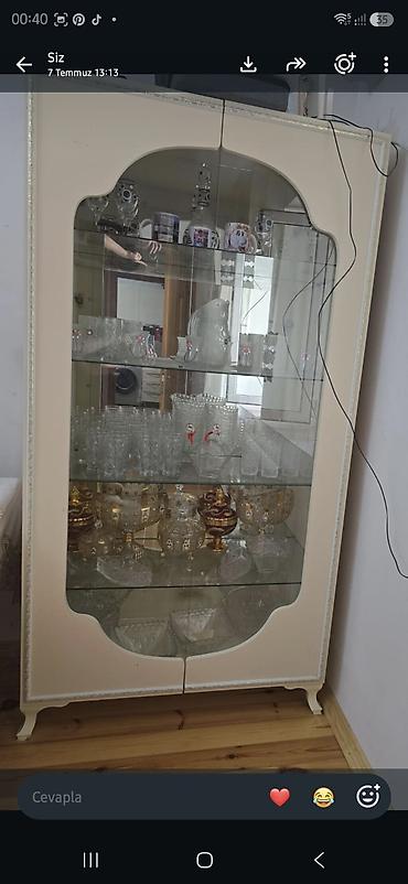 yataq skafi: İşlənmiş, 3 qapılı, Siyirməli, Ağ, Açılan, Düz dolab — 3