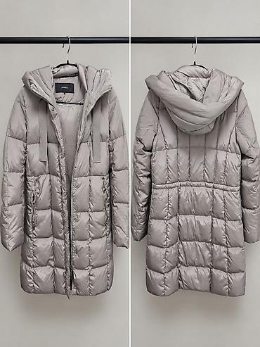 женский пуховик moncler: Пуховик, По колено, Италия, Стеганый, M — 1