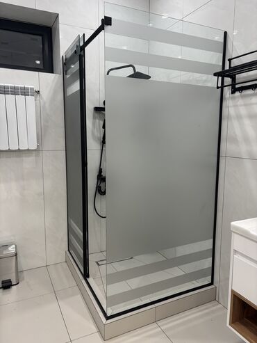 Душевые кабины: Душевые кабины стеклянное ограждение стеклянные двери под ваши размеры — 11