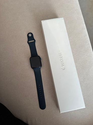 Смарт-часы: Apple Watch, цвет тёмно‑синий (корпус и силиконовый ремешок), в — 4