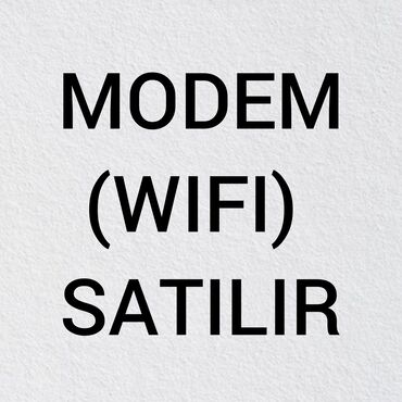 Modemlər və şəbəkə avadanlıqları: Modem satılır
Ciddi alıcılar üçün wp nömrəsi veriləcəkdir lalafo.az -da Modemlər və şəbəkə avadanlıqları: Modem satılır
Ciddi alıcılar üçün wp nömrəsi veriləcəkdir