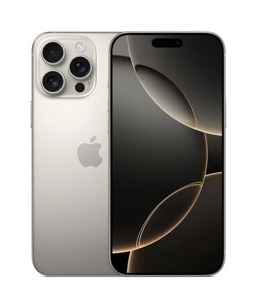 Apple iPhone: IPhone 16 Pro Max, Новый, 256 ГБ, Natural Titanium, 100 %