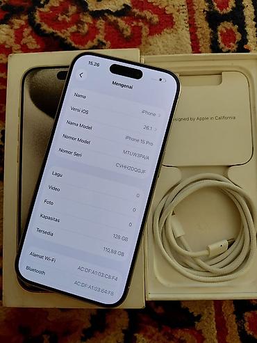 Apple iPhone: IPhone 15 Pro, 128 GB, Ağ — 3