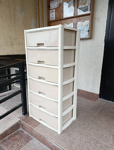 Комоды для одежды: Комод для одежды, Новый, Без зеркала, Пластик, цвет - Бежевый, Самовывоз, Платная доставка — 4