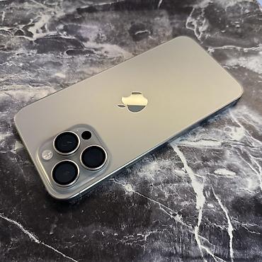 дин: IPhone 15 Pro Max, Б/у, 256 ГБ, Natural Titanium, Чехол, 86 % — 3