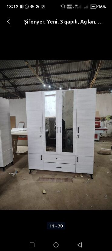 Dolablar: Yeni, 3 qapılı Düz dolab, Dolab-asılqan -da lalafo.az — 8 Dolablar: Yeni, 3 qapılı Düz dolab, Dolab-asılqan — 8
