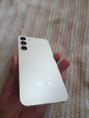 гелек: Samsung Galaxy S23 Plus, Колдонулган, 256 ГБ, түсү - Ак, 1 SIM, eSIM — 4