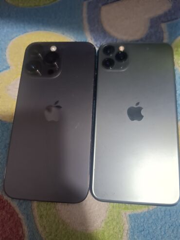 автомобильный буфер: IPhone 14 Pro Max, Колдонулган, 256 ГБ, Black Titanium, Каптама, 93 %