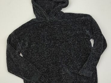 czarny ażurowy sweterek: Світшот, 12 р., 146-152 см, стан - Дуже гарний