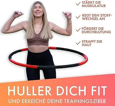Rekviziti za vežbanje: KIANA SPORTS Hula Hoop obruč za trening - Fitness obruč dizajniran u — 1