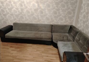 ikinci əl künc divanı: Угловой диван, Б/у, Раскладной, Без подьемного механизма, Ткань, Платная доставка