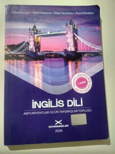 Məktəb dərslikləri: İngilis dili 2024 test toplusu Güvən işlənib yaxşı vəziyyətdədir