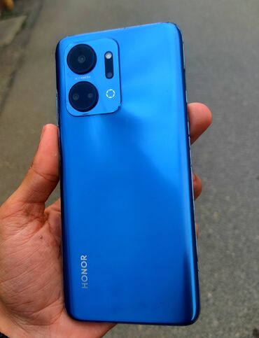 Honor: Honor X7a, 128 GB, rəng - Göy, Barmaq izi, Face ID