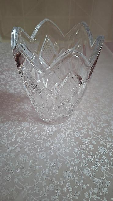 sam qabi: Kəsikli şüşə/qədimi üslub kristal qablar – 2 ədəd dəst - Material — 2