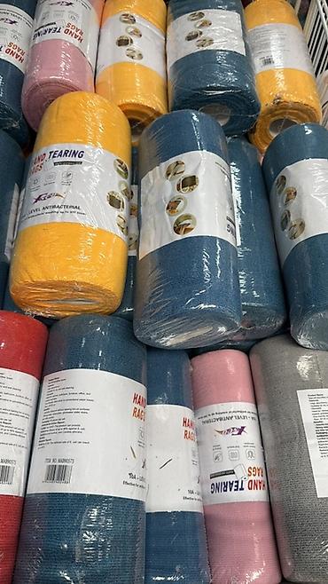 Хозтовары: Многоразовые салфетки в рулоне из микрофибры/вискозы - Формат — 2