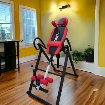 спортивная дорожка: Инверсионный стол С ПОДУШКОЙ для спины, позвоночника, тренажер от боли