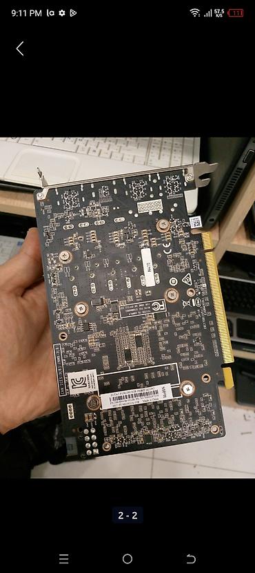 dvi: ZOTAC qrafik kartı gtx 1060ti - Model: ZOTAC (kompakt, tək fanlı — 7