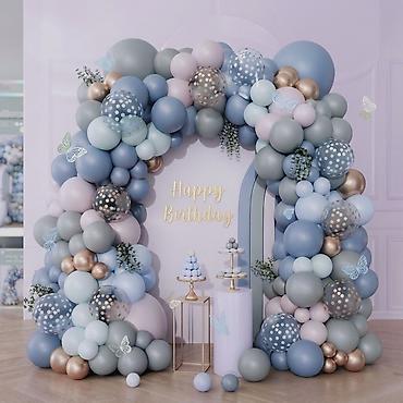 Декор и оформление: Tədbirlər üçün dekorativ şar kompozisiyası – “Happy Birthday” — 1