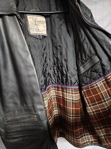 kaputi sa kapuljačom: Muška kožna jakna GIORGIO PRESTIGE (Prirodna koža) - Veći broj (L/XL) — 3