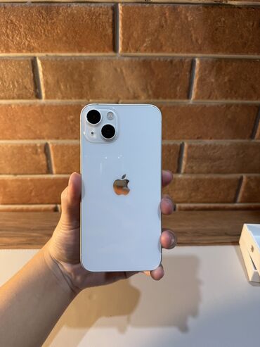 Apple iPhone: IPhone 13, Б/у, 128 ГБ, Старлайт, Защитное стекло, Коробка, 88 % — 2