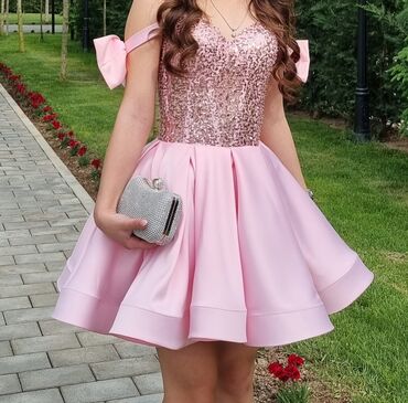 balea krema sa vitaminom c: Alexandra S (EU 36), bоја - Roze, Večernji, maturski, Na bretele