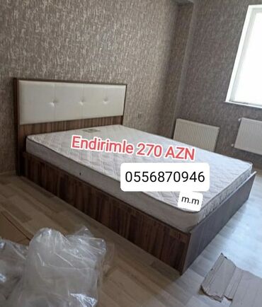Yeni, İkinəfərlik çarpayı, Bazasız, Matras ilə, Siyirməsiz, Azərbaycan