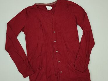 czerwona bluzki z dekoltem: Knitwear, Pull and Bear, L (EU 40), condition - Good
