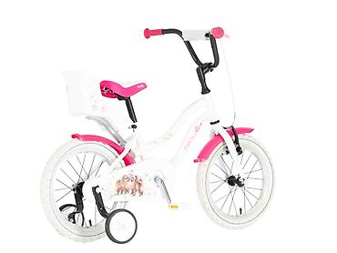 crvene patike: Bicikl kids Visitor Dog 16" 9" v-brake kontra 105-125cm (16") – belo — 3