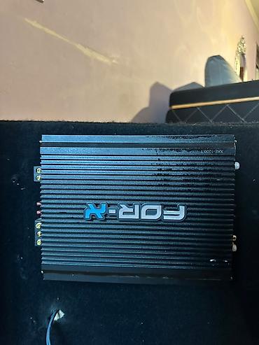 qapi dinamikleri: Kenwood ikili subwoofer + FOR-X XME-1200.1 monoblok gücləndirici — 2