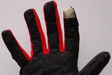 Oprema za bicikliste: Moto zaštitne rukavice – crno/crvene - Ojačani štitnici za članke od — 13